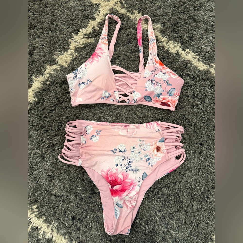 Bikini floral size s/m EUC